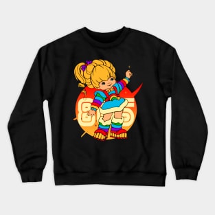 80s girl retro Crewneck Sweatshirt